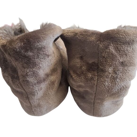 PLUSH SLIPPERS Faux Fur Cuffs Two Styles Size L - Picture 6 of 12